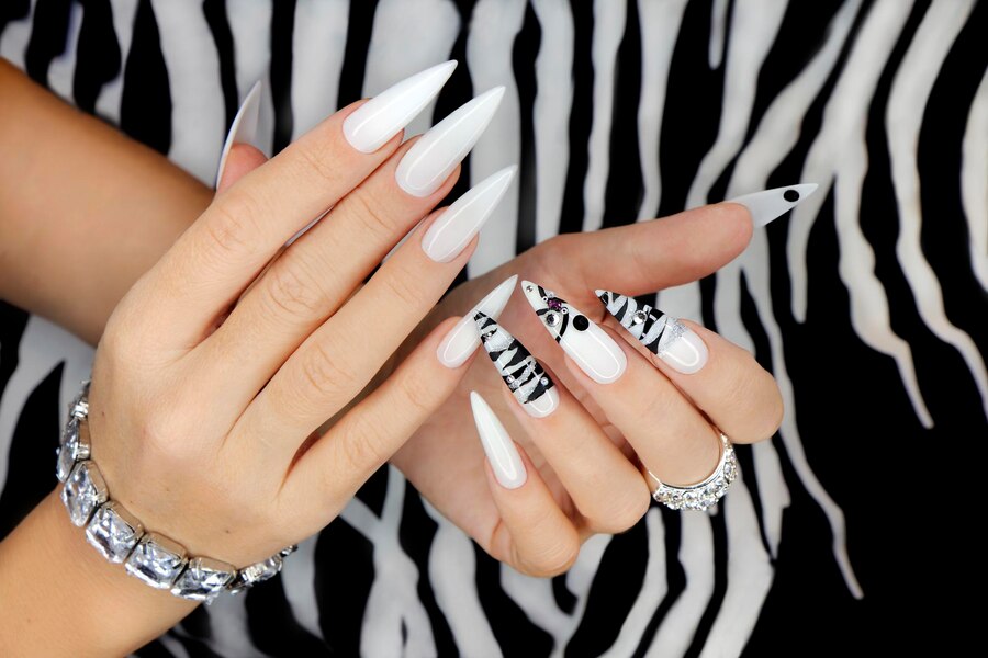 Acrylic nails, Nina Organic Nail & Spa