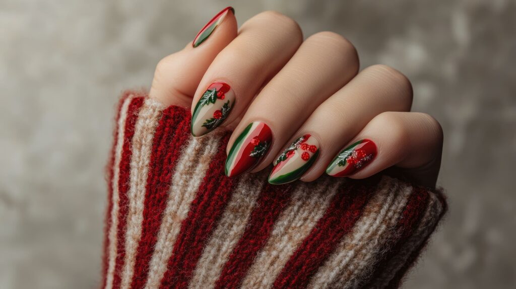 December manicure, Nina Organic Nail & Spa